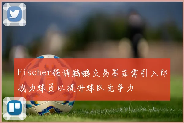 Fischer强调鹈鹕交易墨菲需引入即战力球员以提升球队竞争力